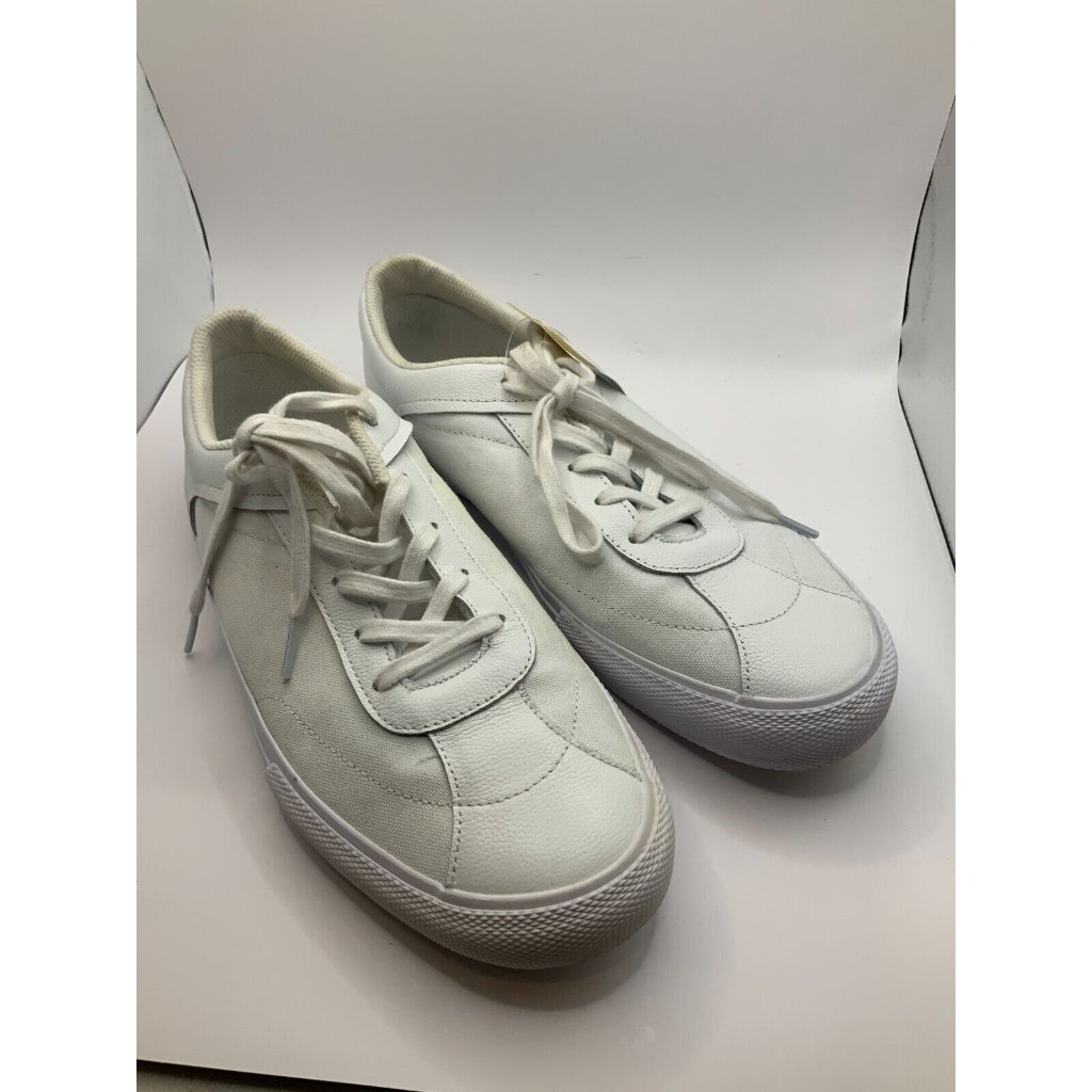 Mcq Alexander Mcqueen White Leather & Canvas Sneakers, Size 10 (Us) 43 (Eu)